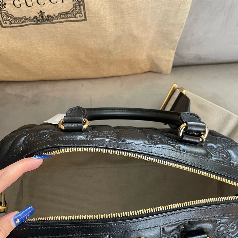 NWT Gucci GG Matelassé Medium Bowler Bag - Picture 9 of 10